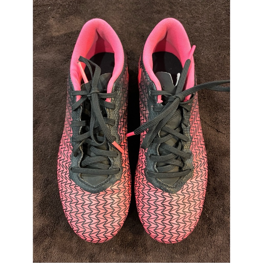 Under Armour Kids CF Force 3.0 Soccer Cleats Pink Black Size 3Y